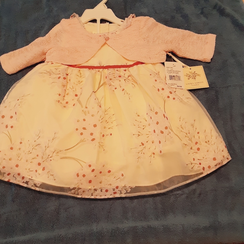 Laura Ashley London sweater and dress set
